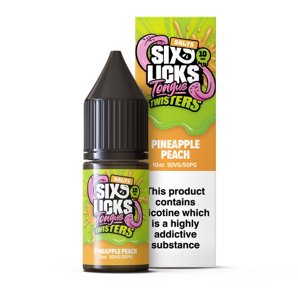 Six Licks Tongue Twisters Nic Salt 10ml