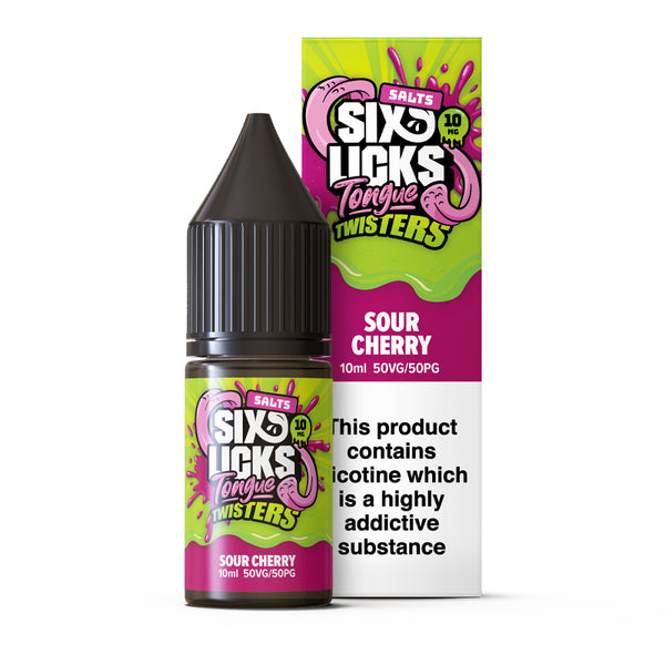 Six Licks Tongue Twisters Nic Salt 10ml