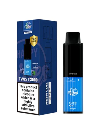 Happy Vibes Twist 3500 Puff 20mg Disposable Pod Device Kit